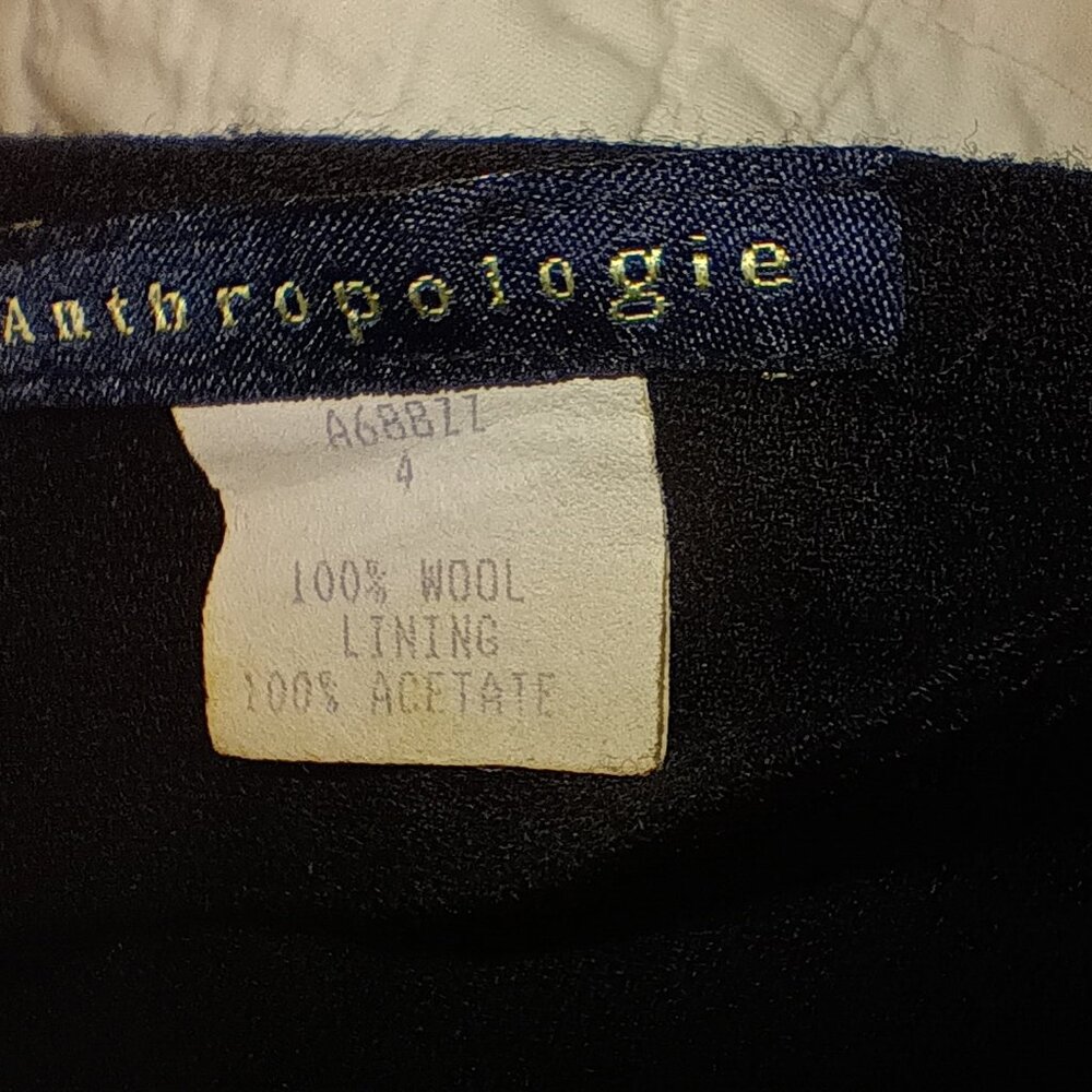 Anthropologie Great Vintage Wool Wide-Leg Pants size 4 - Picture 5 of 5